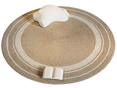 侘寂风圆形编织地毯3d模型 侘寂风圆形编织地毯