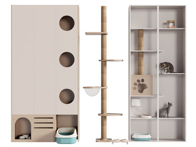 现代实木猫爬架 猫房子