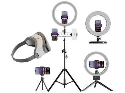 现代直播手机架 VR体验眼镜3d模型 现代直播手机架 VR体验眼镜