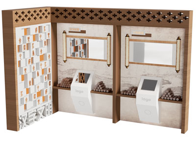 新中式汉字展览展示背景墙3d模型 新中式汉字展览展示背景墙