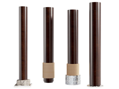 新中式圆形柱子3d模型 新中式圆形柱子