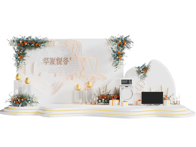 现代产品展览美陈 户外装置 演绎舞台