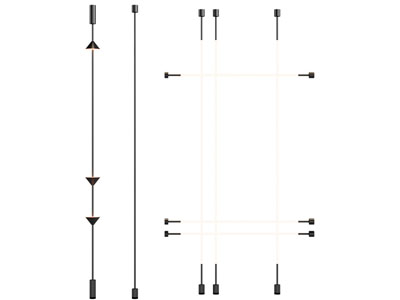 现代钢带灯 天际灯 洗墙灯 线条灯 壁灯