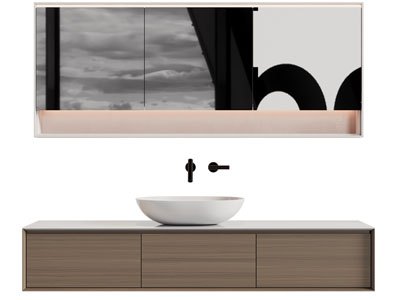 现代洗手台 镜柜 浴室柜