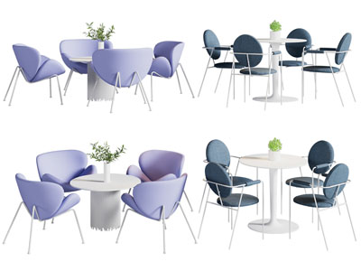 现代休闲洽谈桌椅组合