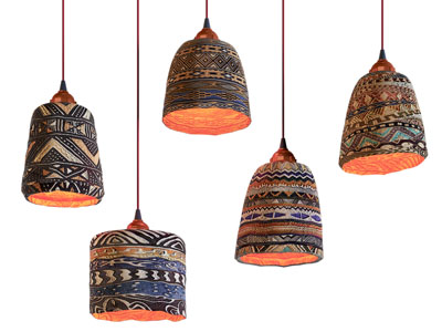 新中式带有花纹图案的吊灯