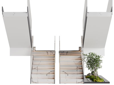 现代旋转楼梯3d模型 现代旋转楼梯