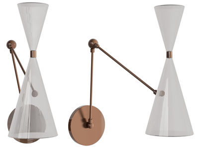 现代可伸缩壁灯