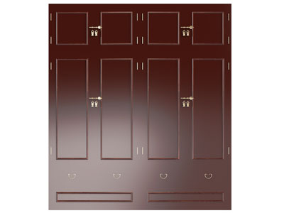 现代实木衣柜柜门