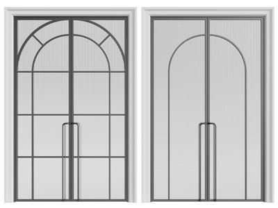 法式玻璃双开门 大门