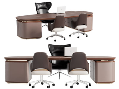 现代老板台 老板桌椅组合