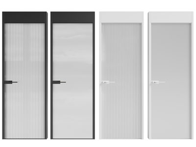 现代玻璃门 平开门 木门