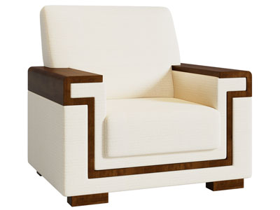 新中式单人沙发