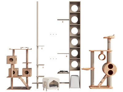现代实木猫爬架 猫玩具
