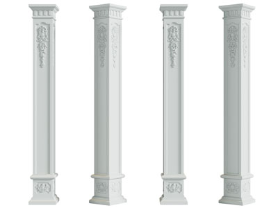 欧式雕花方形罗马柱子