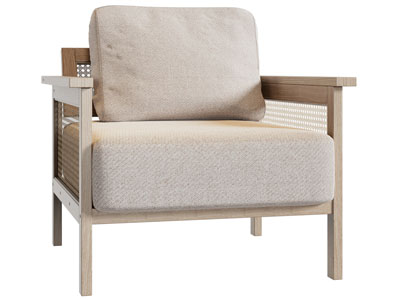 新中式扶手椅子 休闲椅子