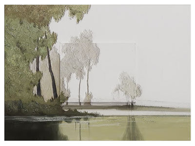 现代油画 风景装饰挂画3d模型 现代油画 风景装饰挂画