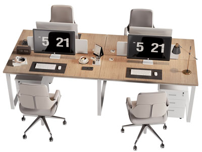 现代办公桌椅组合