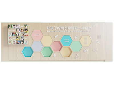 现代文化墙 儿童休闲区 背景墙