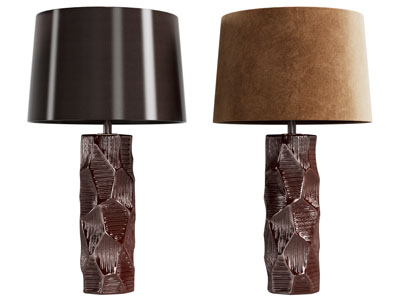 现代圆柱形灯罩台灯