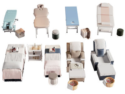 现代美容床 按摩床 洗脚店电动按摩椅