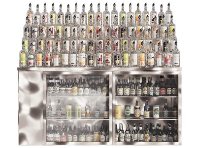 现代不锈钢酒架 展台 酒瓶酒杯3d模型 现代不锈钢酒架 展台 酒瓶酒杯