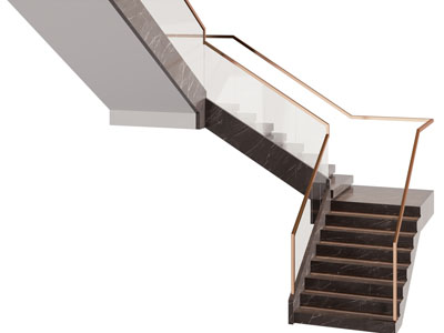 现代旋转楼梯3d模型 现代旋转楼梯