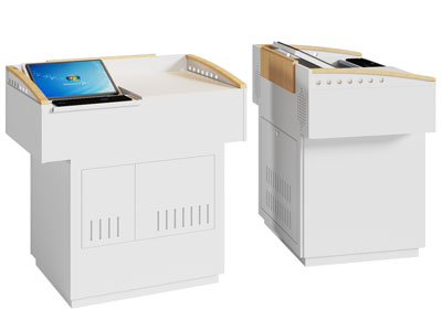 现代智慧讲台 讲桌3d模型 现代智慧讲台 讲桌