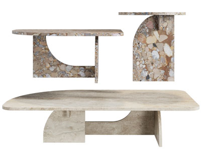 现代隐形茶几 边几 角几3d模型 现代隐形茶几 边几 角几