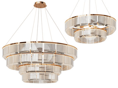 现代轻奢圆形水晶吊灯