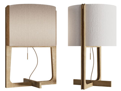 新中式布艺灯罩台灯