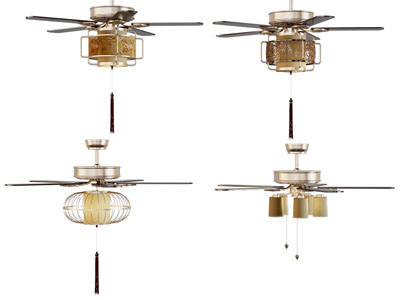 新中式吊扇灯 吊灯