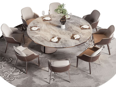 新中式餐桌椅组合