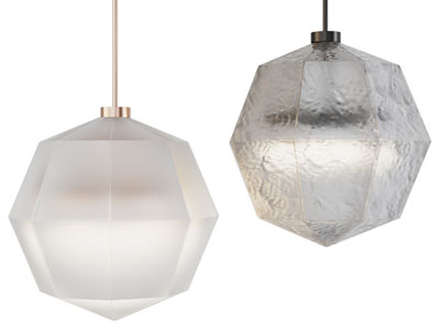 现代轻奢水晶多边形吊灯