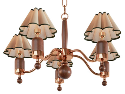 美式花朵灯罩吊灯