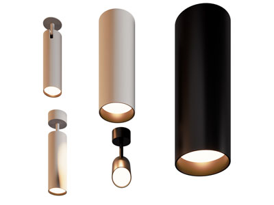 现代可转向筒灯射灯