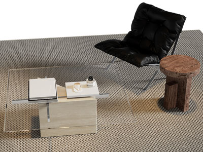 现代休闲椅子 边几 茶几组合