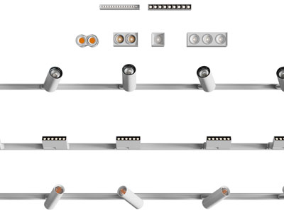 现代可转向筒灯射灯 轨道磁吸灯