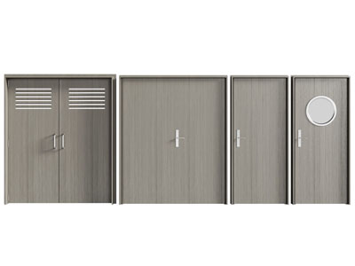 新中式木门 平开门 双开门