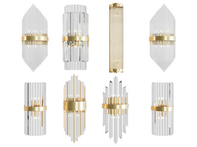 现代水晶壁灯