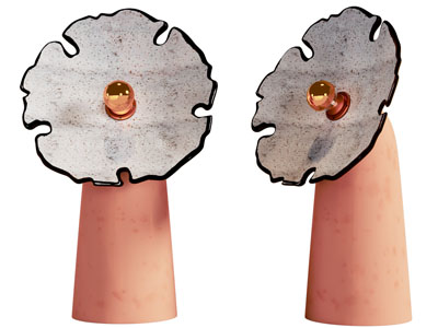 现代花朵造的台灯