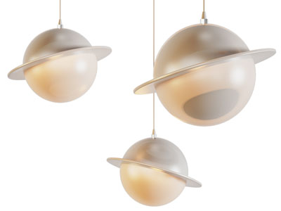 现代轻奢行星造的吊灯