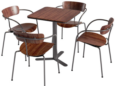 现代休闲餐桌椅组合