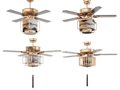 新中式吊扇灯 吊灯