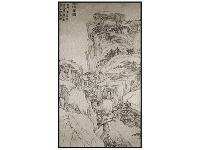 新中式装饰挂画3d模型 新中式装饰挂画