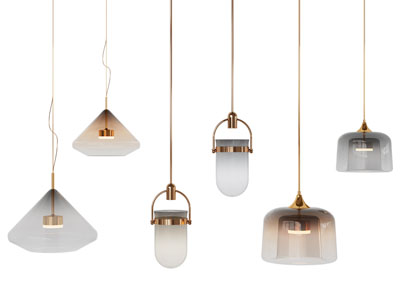 现代轻奢玻璃灯罩吊灯