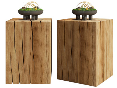 新中式盆景盆栽植物摆件组合