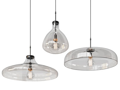 现代玻璃灯罩吊灯