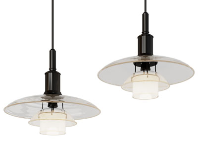 工业风loft玻璃灯罩吊灯