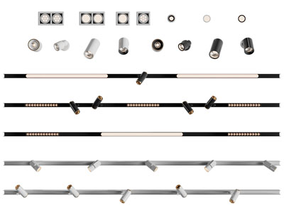 现代筒灯射灯 轨道磁吸灯